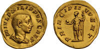 Roman Empire AV aureus c. AD 247-9 Philip II, Principi Ivvent, Philip st... 12000,00 EUR9600,00 EUR  + 25,00 EUR frais d'envoi
