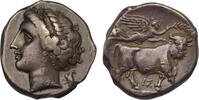 Campania, Neapolis AR nomos 275-250 BC Nymph facing left/man-headed bull ss 950,00 EUR760,00 EUR  + 25,00 EUR frais d'envoi