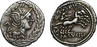 Roman Republic AR denarius 101 BC M. Lucilius Rufus, Roma/Victory ss+ 180,00 EUR  + 15,00 EUR frais d'envoi