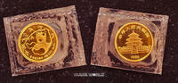 China 10 Yuan 1985 Pandamotiv, Gold 1/10 oz. 999,, Stg, in Originalfolie  494,55 EUR  + 23,00 EUR frais d'envoi