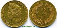 Frankreich 40 Francs Mzz. A, Louis Philippe I. 1830-1848, 12,94 g/900 Gold, S201, ss/vz -
