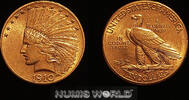 USA 10 Dollars 1910 USA, 10 Dollars, 1910 D, Indian Head, 16,69 g/900 Go... 3162,00 EUR  + 32,00 EUR frais d'envoi