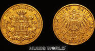 Deutsches Reich 1894 Deutsches Kaiserreich, Hansestadt Hamburg, 20 Mark,... 1239,00 EUR  + 32,00 EUR frais d'envoi
