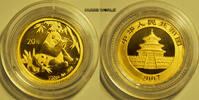 China 20 Yuan 2007 Pandamotiv, 1/20 oz. Feingold 999, Münzdose, Stg  357,00 EUR  + 23,00 EUR frais d'envoi