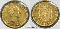 Spanien 25 Pesetas 1878 DE-M 18*78, Alfonso XII. 1874-1885, 8,05 g/900 G... 887,25 EUR  + 23,00 EUR frais d'envoi
