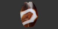 AGATE RUBANÉE Perle Grecque -