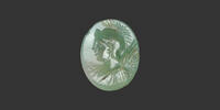   MINERVE VICTORIEUSE - CALCÉDOINE CHROME Intaille Romaine  850,00 EUR  + 5,00 EUR frais d'envoi