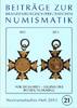 Zeitschriften Numismatisches Heft Beiträge zur brandenburg-preußischen Numismatik -