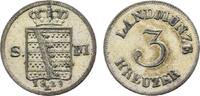 Sachsen-Meiningen 3 Kreuzer Bernhard Erich Freund 1803-1866 -