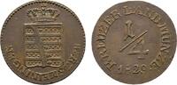 Sachsen-Meiningen Cu 1/4 Kreuzer Bernhard Erich Freund 1803-1866 -