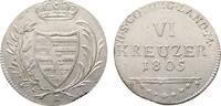 Sachsen-Coburg-Saalfeld 6 Kreuzer Franz Friedrich Anton 1800-1806 -