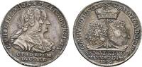 Pfalz-Sulzbach Silberabschlag von den Stempeln des Dukaten Karl Theodor 1743-1799 -