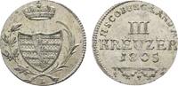 Sachsen-Coburg-Saalfeld 3 Kreuzer Franz Friedrich Anton 1800-1806 -