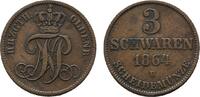 Oldenburg Cu 3 Schwaren Nicolaus Friedrich Peter 1853-1900 -