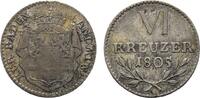 Baden-Durlach 6 Kreuzer Karl Friedrich 1738-1806 -