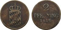 Bayern Cu 2 Pfennig Maximilian I. Joseph 1806-1825 -