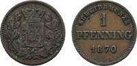 Bayern Cu Pfennig Ludwig II. 1864-1886 -