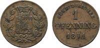 Bayern Cu Pfennig Ludwig II. 1864-1886 -
