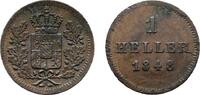 Bayern Cu Heller Ludwig I. 1825-1848 -