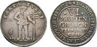 Braunschweig-Wolfenbüttel 6 Mariengroschen August Wilhelm 1714-1731 -