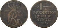 Braunschweig-Calenberg-Hannover Cu 1 1/2 Pfennig Georg I. 1714-1727 -