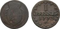 Sachsen-Albertinische Linie Cu Pfennig Friedrich August III. 1763-1806 -