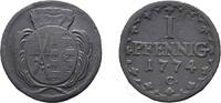 Sachsen-Albertinische Linie Cu Pfennig Friedrich August III. 1763-1806 -
