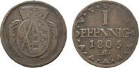 Sachsen-Albertinische Linie Cu Pfennig Friedrich August III. 1763-1806 -
