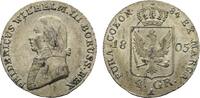 Brandenburg-Preußen 1/6 Taler (4 Groschen) Friedrich Wilhelm III. 1797-1840 -