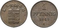 Sachsen-Albertinische Linie Cu Pfennig Friedrich August II. 1836-1854 -