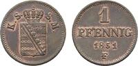 Sachsen-Albertinische Linie Cu Pfennig Friedrich August II. 1836-1854 -