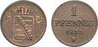 Sachsen-Albertinische Linie Cu Pfennig Friedrich August II. 1836-1854 -