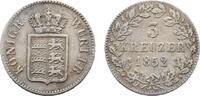 Württemberg 3 Kreuzer Wilhelm I. 1816-1864 -