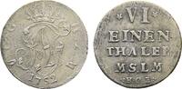 Mecklenburg-Strelitz 1/6 Taler Adolph Friedrich III. 1708-1752 -
