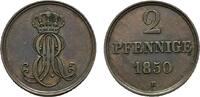Braunschweig-Calenberg-Hannover Cu 2 Pfennig Ernst August 1837-1851 -