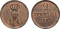 Braunschweig-Calenberg-Hannover Cu 2 Pfennig Ernst August 1837-1851 -