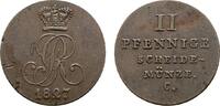 Braunschweig-Calenberg-Hannover Cu 2 Pfennig Georg IV. 1820-1830 -