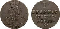 Braunschweig-Calenberg-Hannover Cu Pfennig Georg IV. 1820-1830 -
