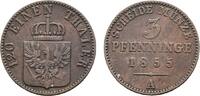 Brandenburg-Preußen Cu 3 Pfennig Friedrich Wilhelm IV. 1840-1861 -