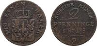 Brandenburg-Preußen Cu 2 Pfennig Friedrich Wilhelm IV. 1840-1861 -