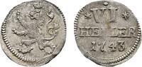 Hessen-Kassel 6 Heller Friedrich I. 1730-1751 -