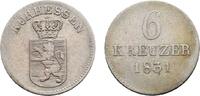 Hessen-Kassel 6 Kreuzer Wilhelm II. und Friedrich Wilhelm 1831-1847 -