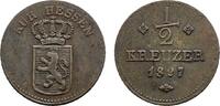 Hessen-Kassel Cu 1/2 Kreuzer Wilhelm II. 1821-1847 -