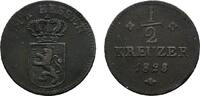 Hessen-Kassel Cu 1/2 Kreuzer Wilhelm II. 1821-1847 -