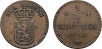 Hessen-Kassel Cu 1/2 Kreuzer Wilhelm II. 1821-1847 -