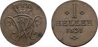 Hessen-Kassel Cu Heller Wilhelm II. 1821-1847 -