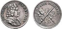 Sachsen-Albertinische Linie Miniaturmedaille Johann Georg III. 1680-1691 -