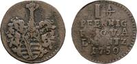 Sachsen-Gotha-Altenburg Cu 1 1/2 Pfennig Friedrich III. 1732-1772 -