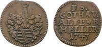 Sachsen-Gotha-Altenburg Cu Heller Friedrich III. 1732-1772 -
