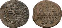 Sachsen-Coburg-Saalfeld Cu Heller Franz Josias 1745-1764 -